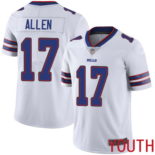Youth Buffalo Bills #17 Josh Allen White Vapor Untouchable Limited Player NFL Jersey